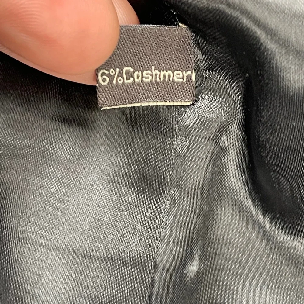 Giorgio by Giorgio Cosani Suit Mens 42L 34W Black Wool Cashmere Blazer Pants